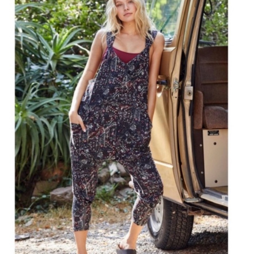 Free People Movement High Tide Printed Jumpsuit Onesie in size S